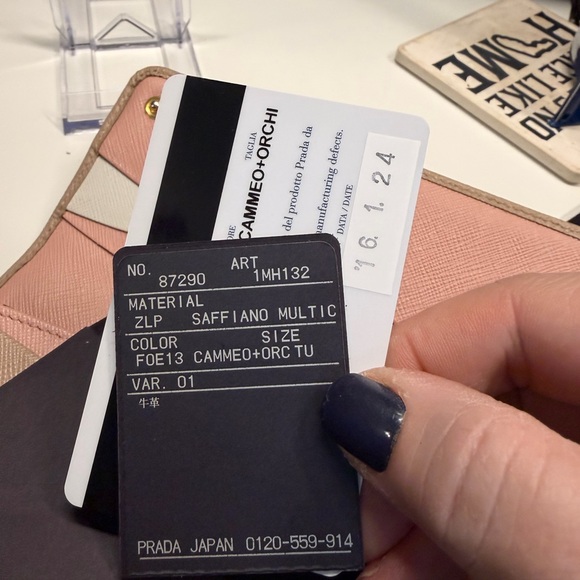 Prada Blush and Pink Saffiano Wallet - Picture 9 of 12